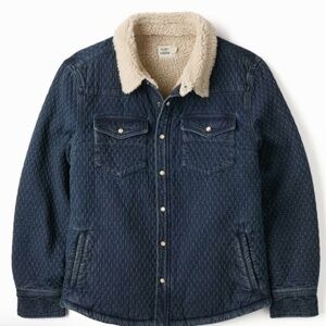Flint & Tinder Sherpa Lined Jacket/Shirt NWT